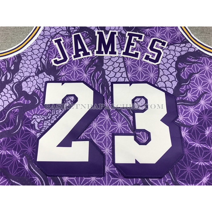 Maillot Los Angeles Lakers LeBron James NO 23 Asian Heritage Throwback 2018-19 Volet